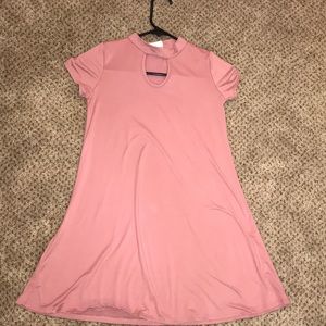 Pink t shirt dress